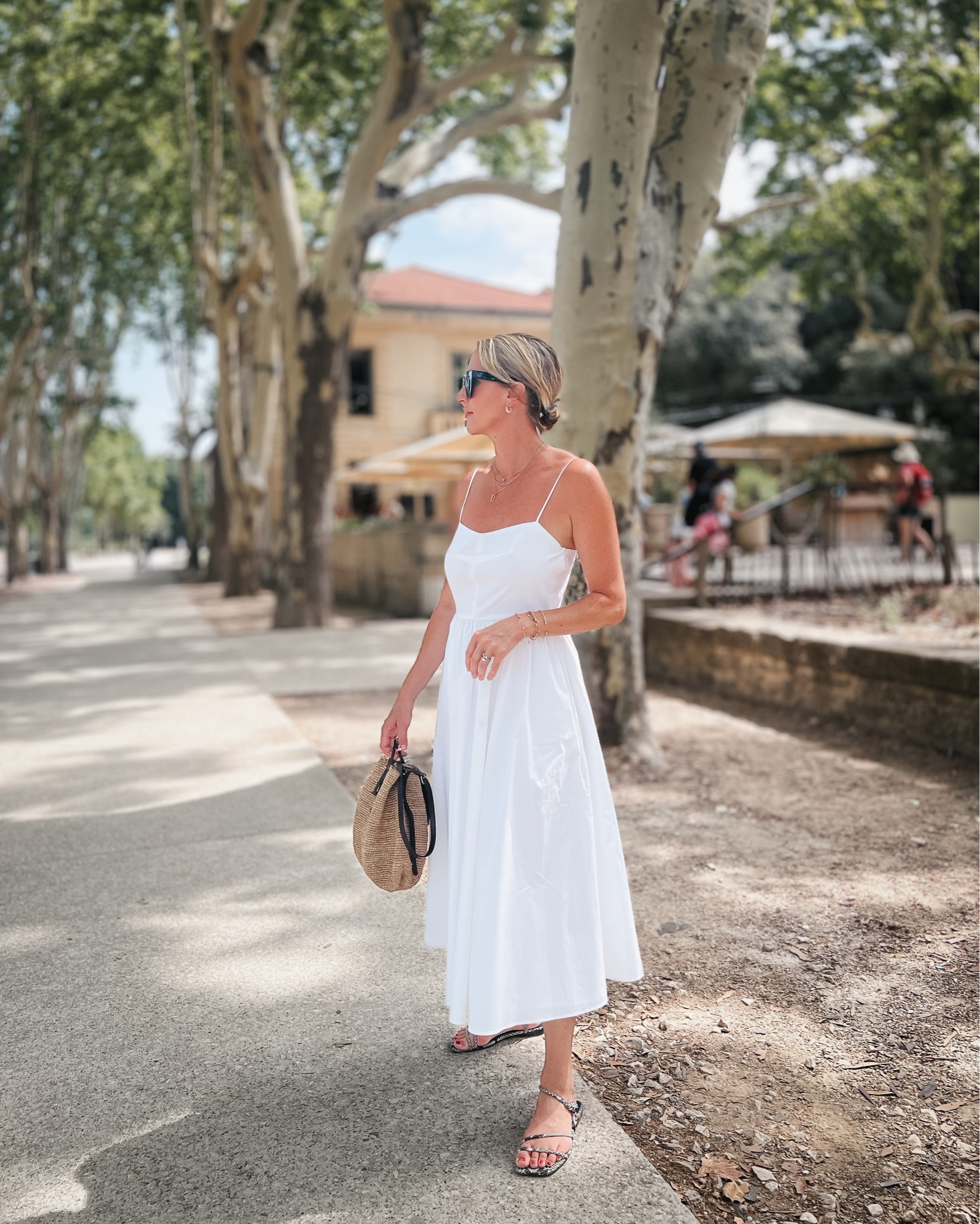 White dress
Summer dress
Slip dress
Raffia bag

#LTKFind #LTKsalealert #LTKunder100