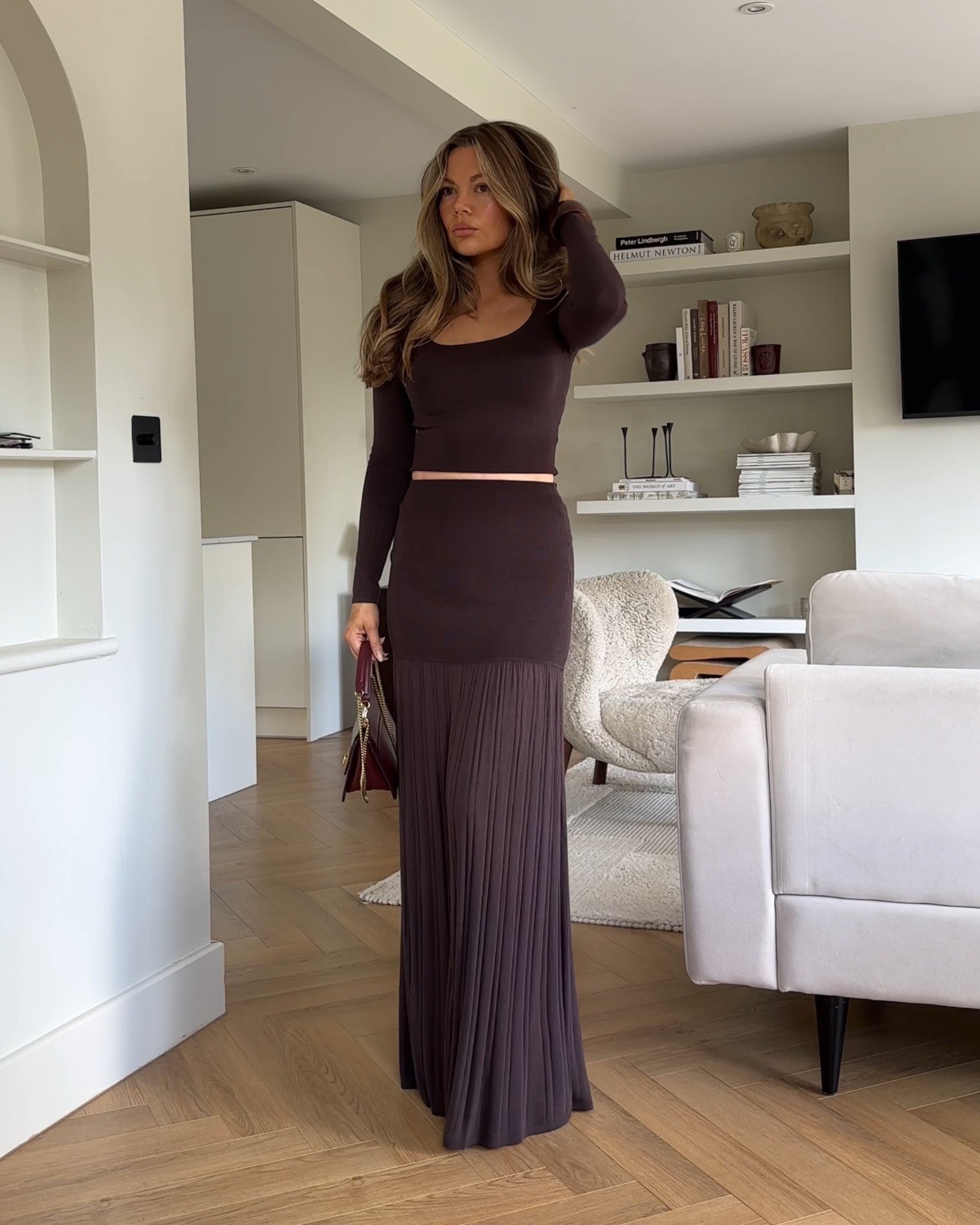 Knitted coord, maxi skirt, evening look, chic style, date night, partywear, 4th and reckless 

I’m wearing uk 8 

#LTKdatenight #LTKuk #LTKstyletip