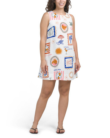 Linen Blend Mini Dress | TJ Maxx