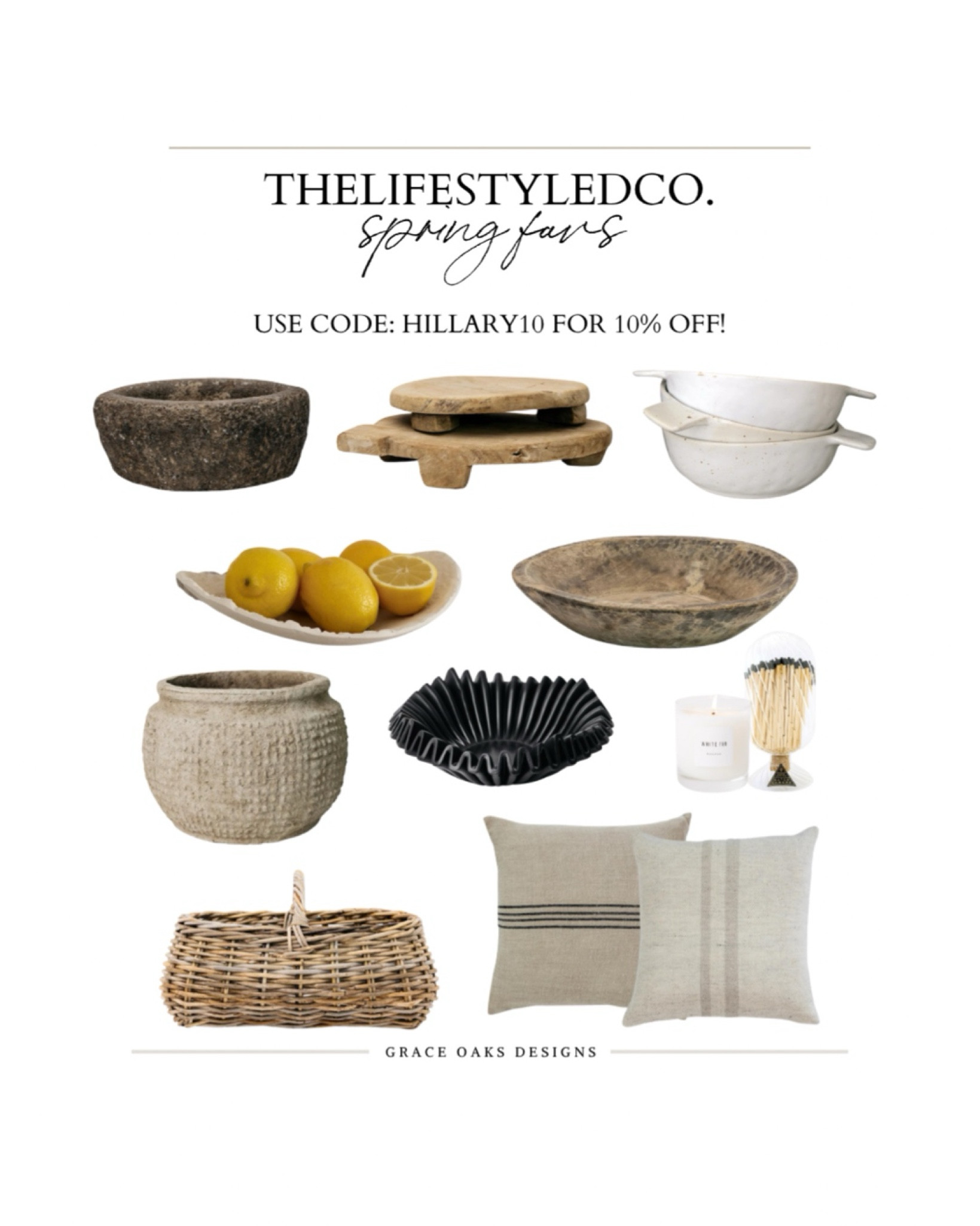 neutral spring decor loving! save w/code: HILLARY10 

kitchen decor. Wood bowl. Wood riser. Wood tray. Berry bowl. Home decor. Neutral decor. Throw pillows. Rattan basket. Vase. Pot. Planter pot. Bowl. Bowl decor  

#LTKhome #LTKfindsunder50 #LTKstyletip
