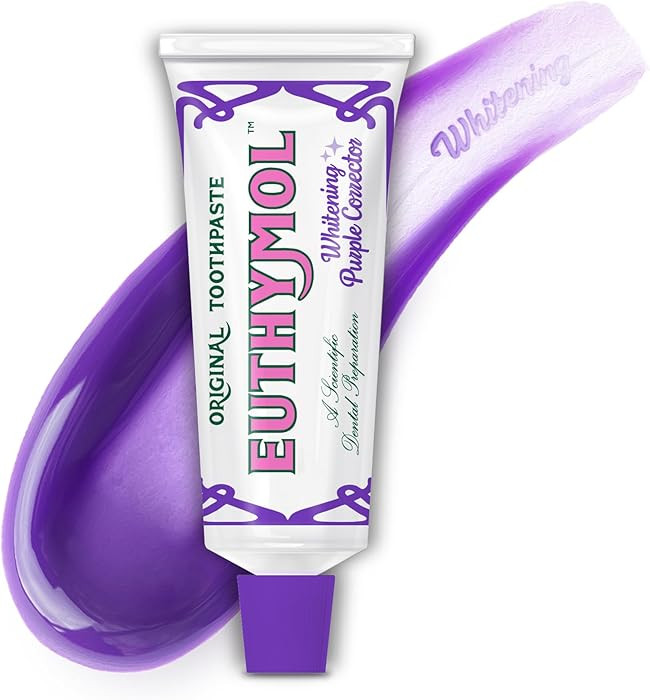 Euthymol Purple Whitening Toothpaste (3.7 fl oz) – for Yellow & Sensitive Teeth | Violet Tone-U... | Amazon (US)