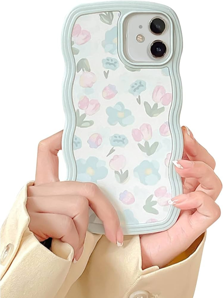 Fycyko Compatible with iPhone 12/12 Pro Case,Cute Flower Floral Watercolor Pattern Shockproof Fle... | Amazon (US)
