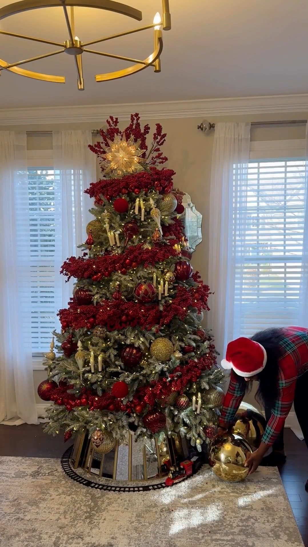 The kids wanted a pop of traditional Christmas colors and they loved this tree🎄 #christmastree #christmasdecor #christmasdecorations

#LTKHoliday #LTKHome #LTKSaleAlert