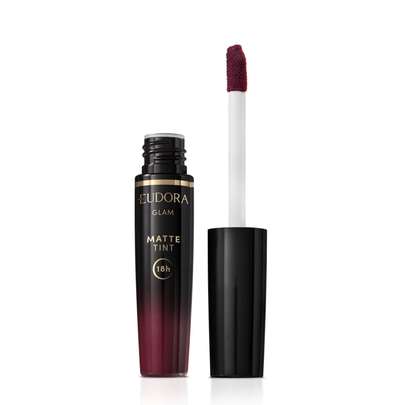 Batom Líquido Vinho Sublime Glam Matte Tint 4g | Eudora (BR)