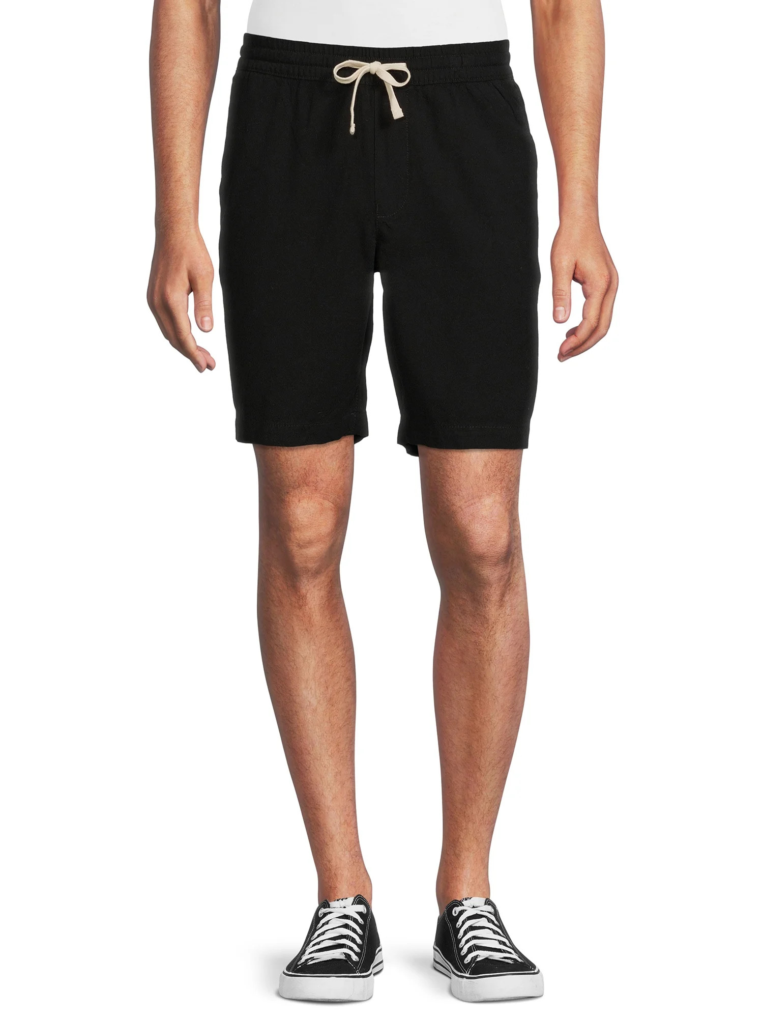 No Boundaries Men's and Big Men's Linen-Blend 5" Shorts | Walmart (US)
