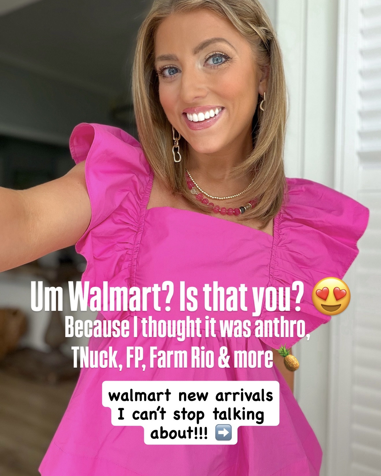 ✨ Walmart Fashion keeps raising the bar and I am HERE for it! ✨

If you told me these new arrivals came from a much higher-priced retailer, I would have believed you. 😍 From scallop details and crochet textures to tropical prints, embroidered accents, breathable cotton fabrics, and the cutest summer knits, every piece feels so special.

I’m especially loving the pineapple details, the colorful summer tops, the easy pull-on shorts, and those gorgeous cotton dresses that are perfect for vacations, family photos, brunch, beach trips, and everything in between. ☀️🍍💗

The best part? These pieces look elevated, feel amazing on, and won’t break the budget. Walmart Fashion has seriously been delivering this season, and these are some of my favorite finds yet!

Which look are you adding to your cart first? 👇✨

#WalmartFashion #WalmartFinds #WalmartStyle #SummerFashion #AffordableFashion #SummerOutfits #VacationStyle #BeachVacationOutfits #ResortWear #CasualStyle #OOTD #FashionFinds #SummerWardrobe #AffordableStyle #WomensFashion #StyleInspiration #VacationOutfits #WalmartNewArrivals #CoastalStyle #ColorfulFashion #EverydayStyle #SummerTrends #FashionDeals #BudgetFriendlyFashion #OutfitInspiration #TrendingFashion #SummerDresses #CottonDress #SummerLooks #FashionReels

#LTKootd #LTKPetite