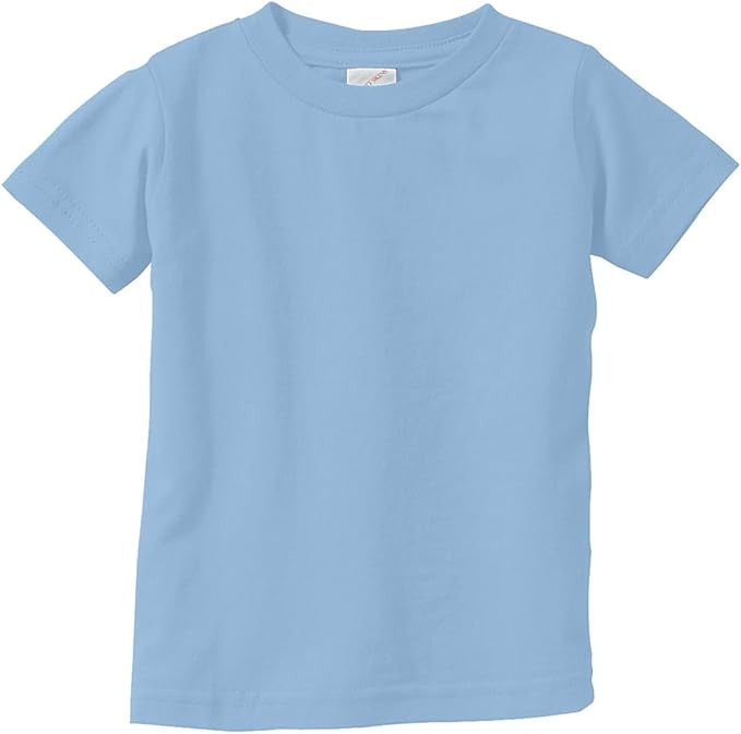 RABBIT SKINS Infant Fine Topstitch Ribbed Collar T-Shirt | Amazon (US)