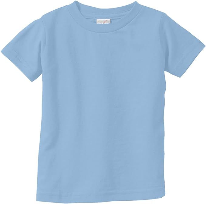 RABBIT SKINS Infant Fine Topstitch Ribbed Collar T-Shirt | Amazon (US)