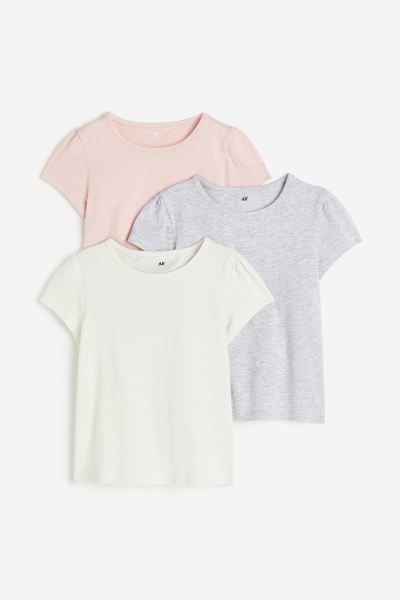 3-pack Puff-sleeved Tops | H&M (US + CA)