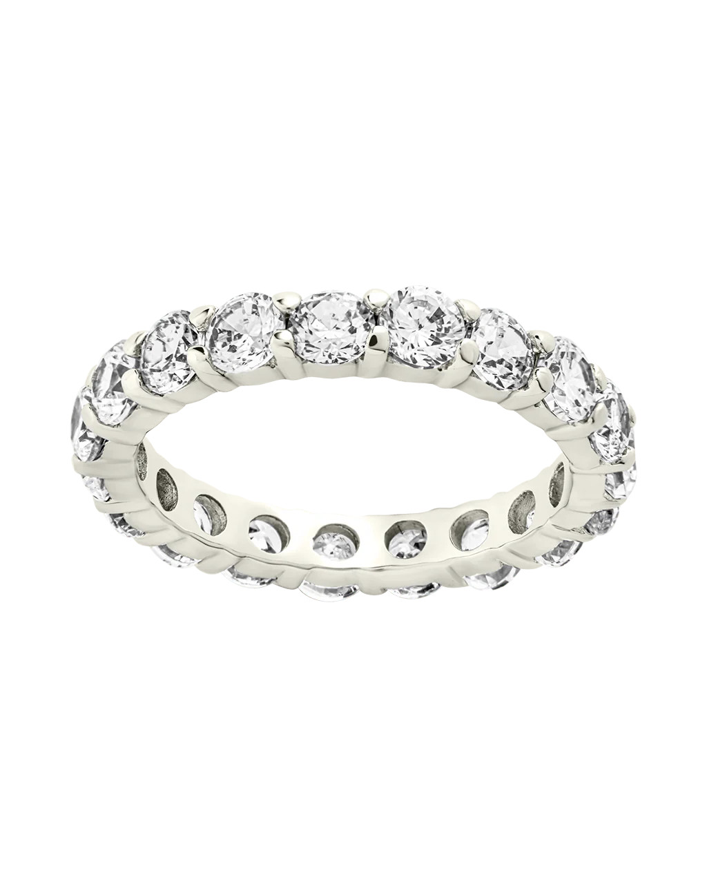 Sterling Silver Gracie CZ Eternity Ring | Sterling Forever
