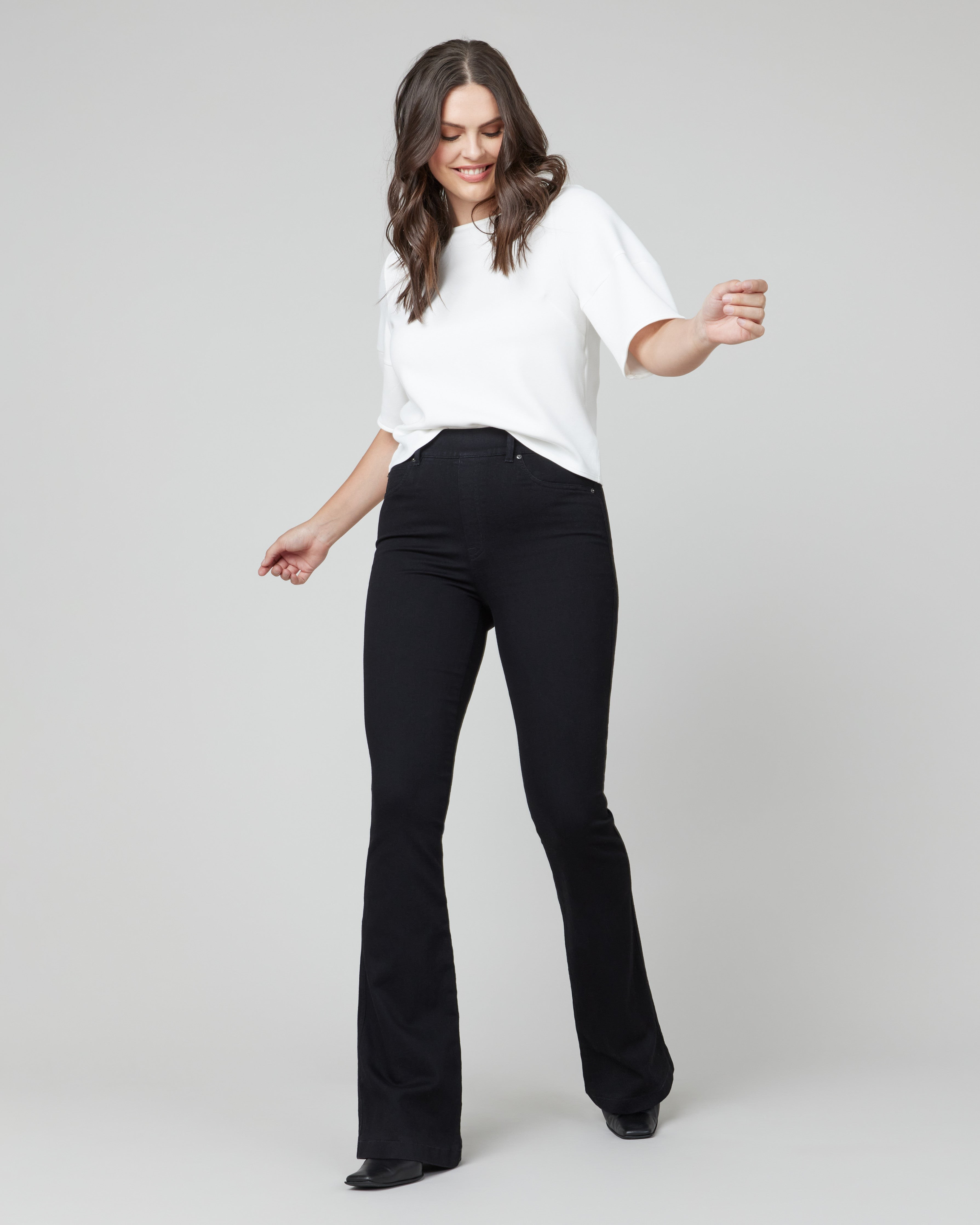 Flare Jeans, Clean Black | Spanx