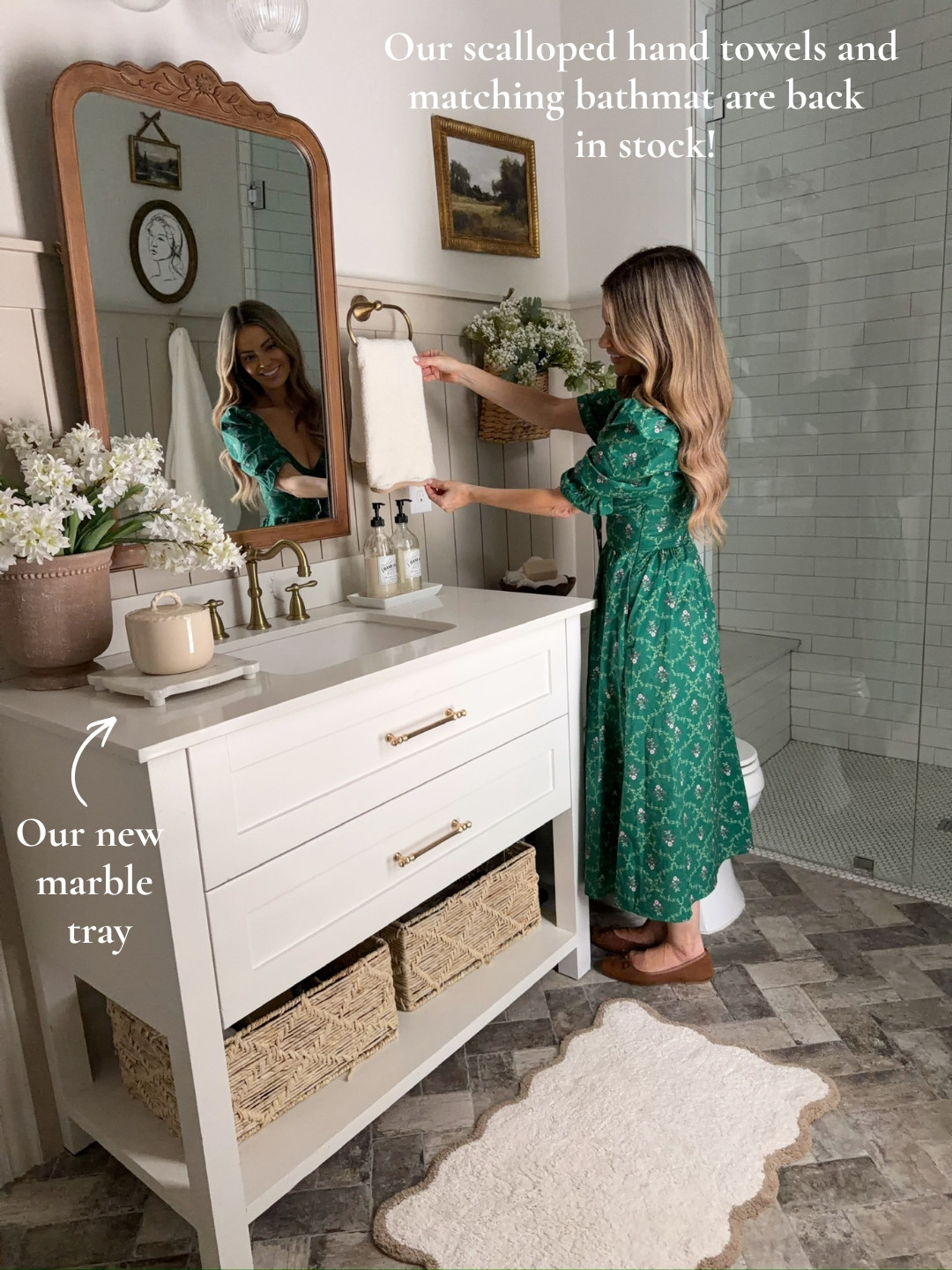 Scalloped everything, please!! Loving our scalloped hand towels and bathmats that are back in stock!  

 #LTKSeasonal #LTKHome