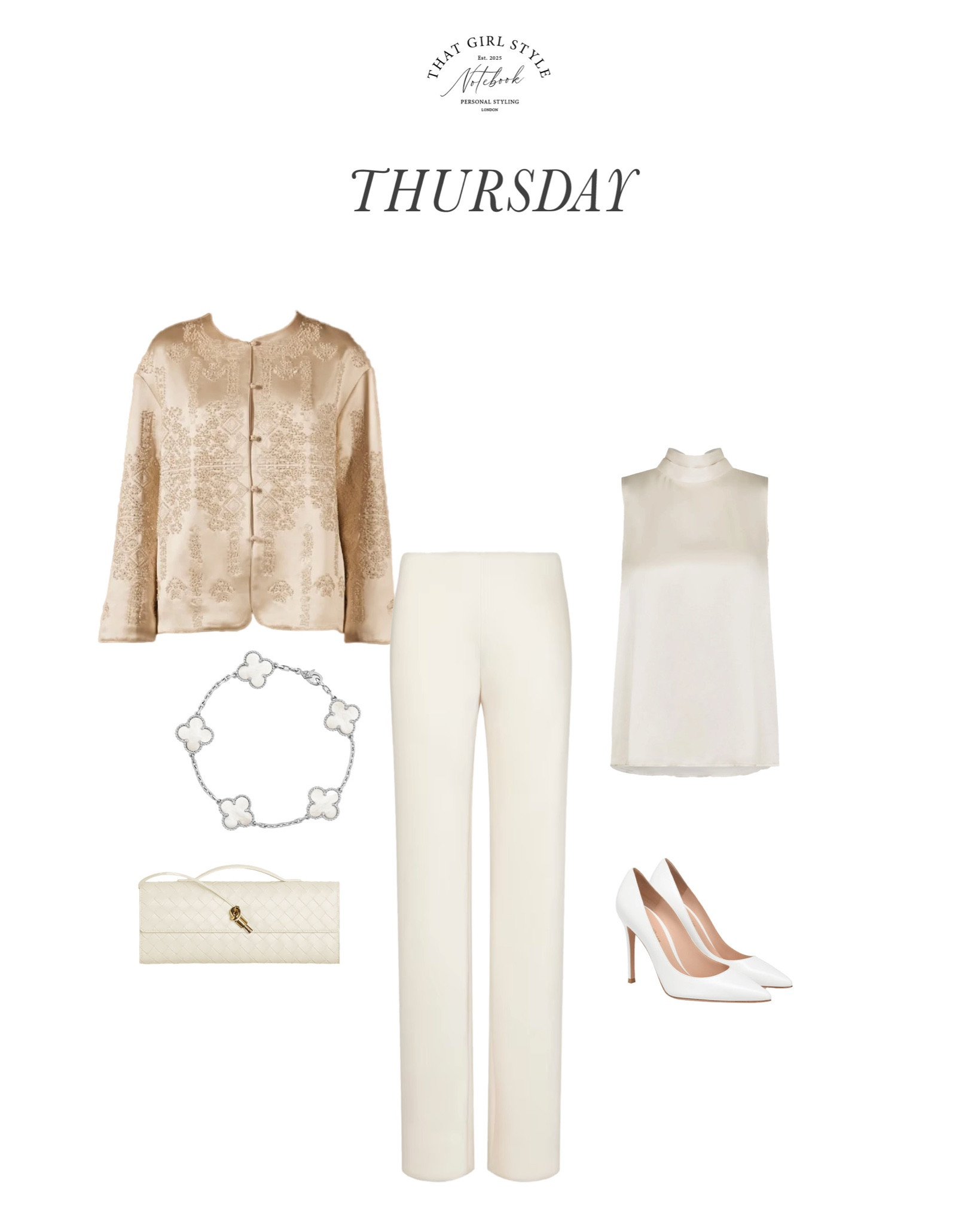 Look 46 | Jacket DaLuna, Trousers Vince, Top Really Wild, Bag Bottega Veneta, Heels Gianvito Rossi

#LTKautumn #LTKstyletip #LTKluxury