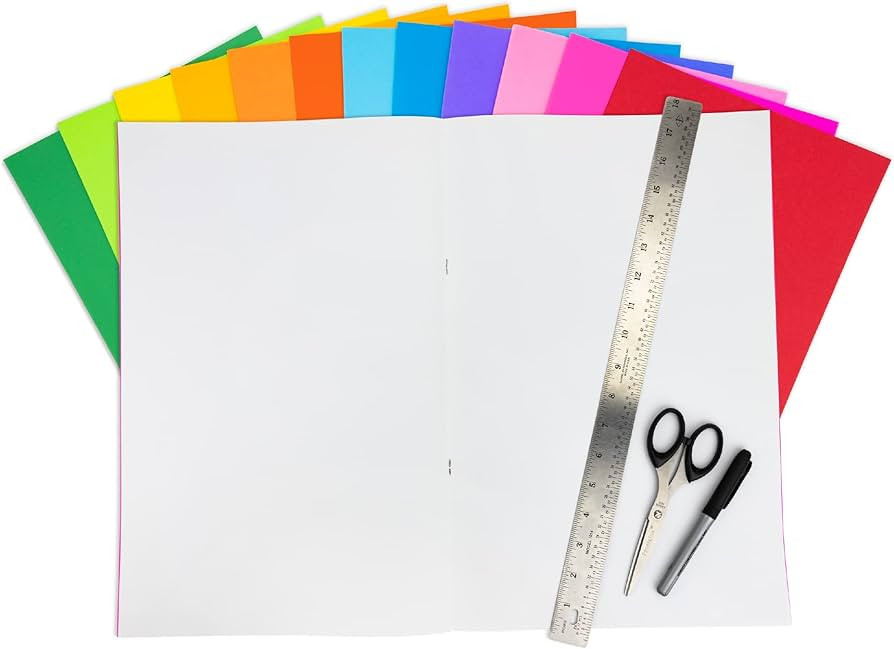 Hygloss 77762 Jumbo Blank Books, 11" x 17", Assorted Colors 6 Pack | Amazon (US)