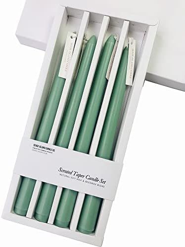 Natural Soy Wax Forest Scented 10 Inch Taper Candle Set of 4 |Delightful Aroma | Beautiful Home D... | Amazon (US)
