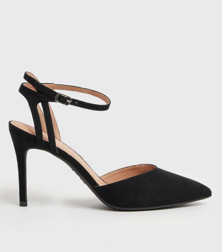 Black Suedette Pointed Court Shoes 
						
						Add to Saved Items
						Remove from Saved Items | New Look (UK)
