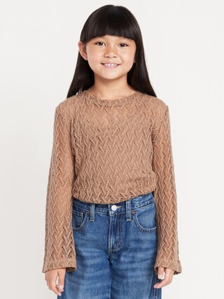 2-In-1 Textured Knit Top for Girls | Old Navy (US)