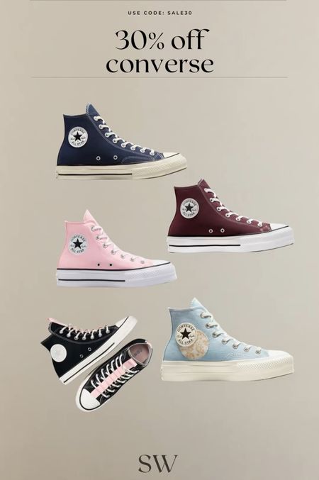 30% off Converse! I NEED the pink 🥰🩷

#LTKsalealert #LTKshoecrush #LTKstyletip