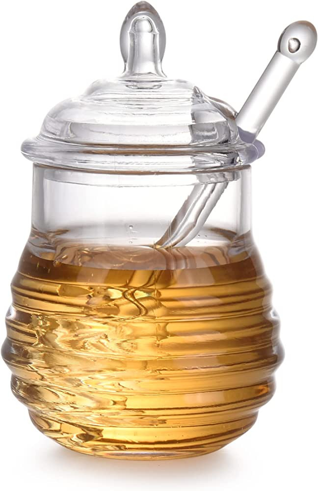 Bruntmor No Drip Honey Dispenser Jars - Syrup Bottles for Pancakes - Syrup Holder for Home Kitche... | Amazon (US)