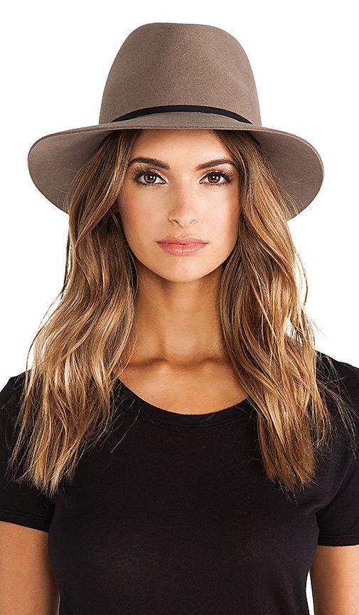 Janessa Leone Lola Hat in Brown. - size L (also in S) | Revolve Clothing