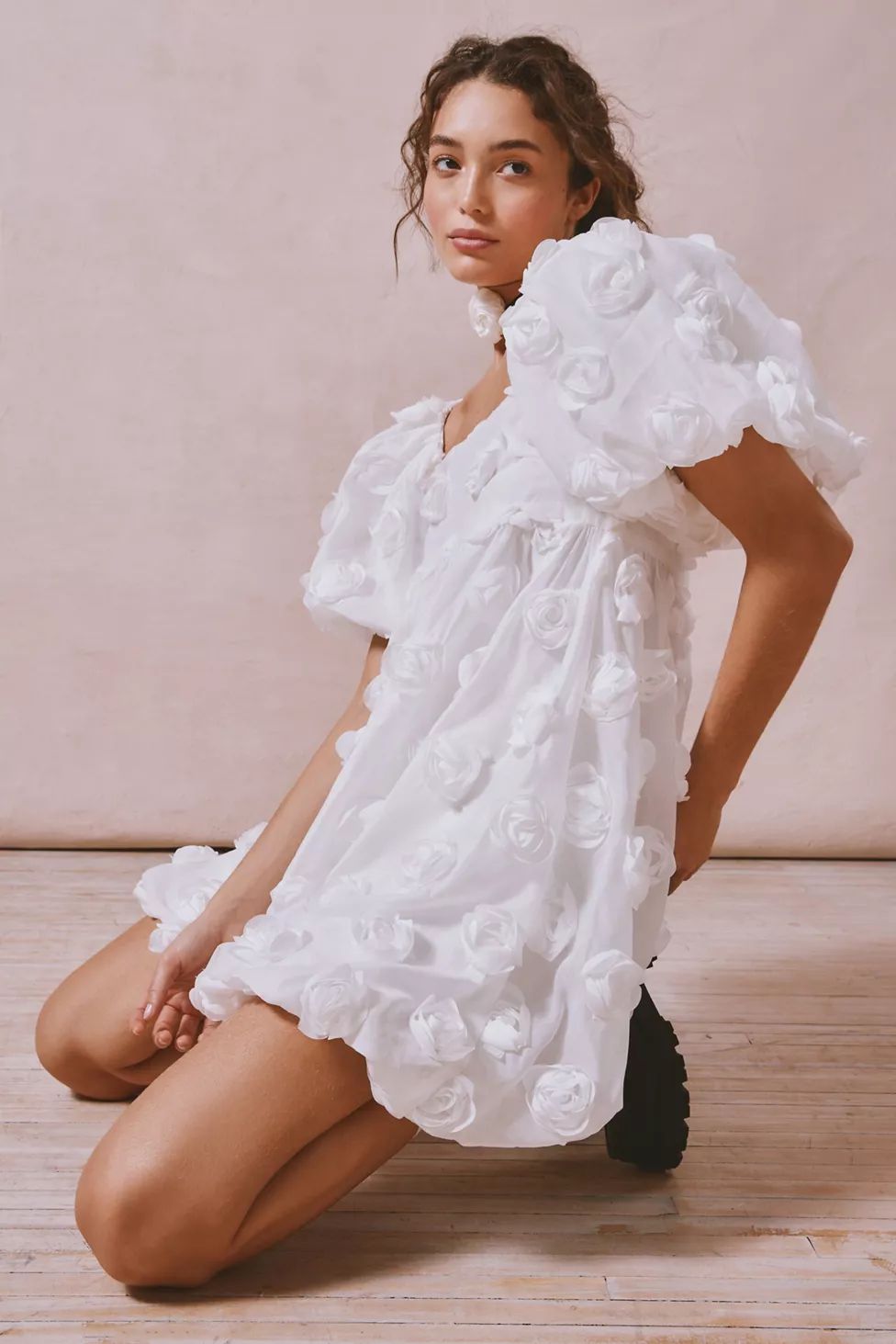 Sister Jane Dream Belle Rosette Mini Dress | Urban Outfitters (US and RoW)