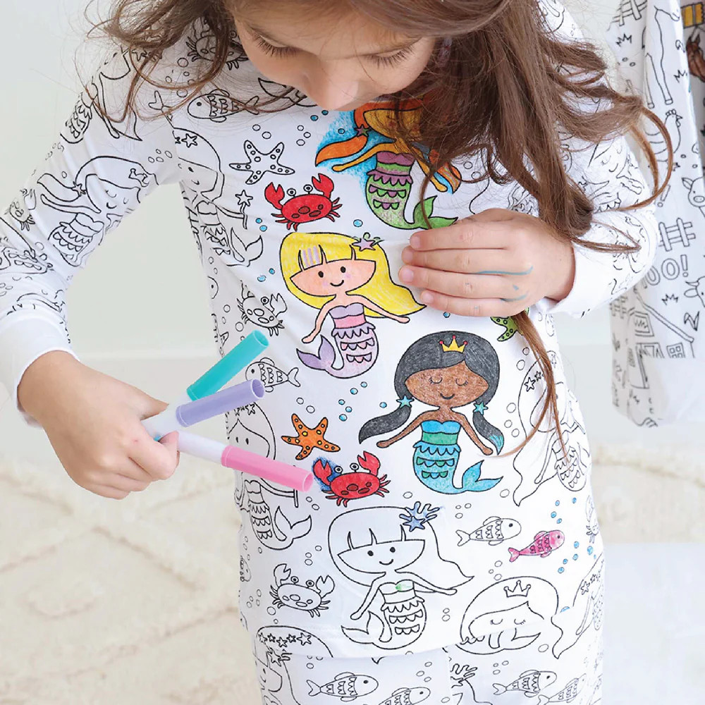 ColorMe Pajama™ Two Piece Set | Mermaid Magic* | Caden Lane