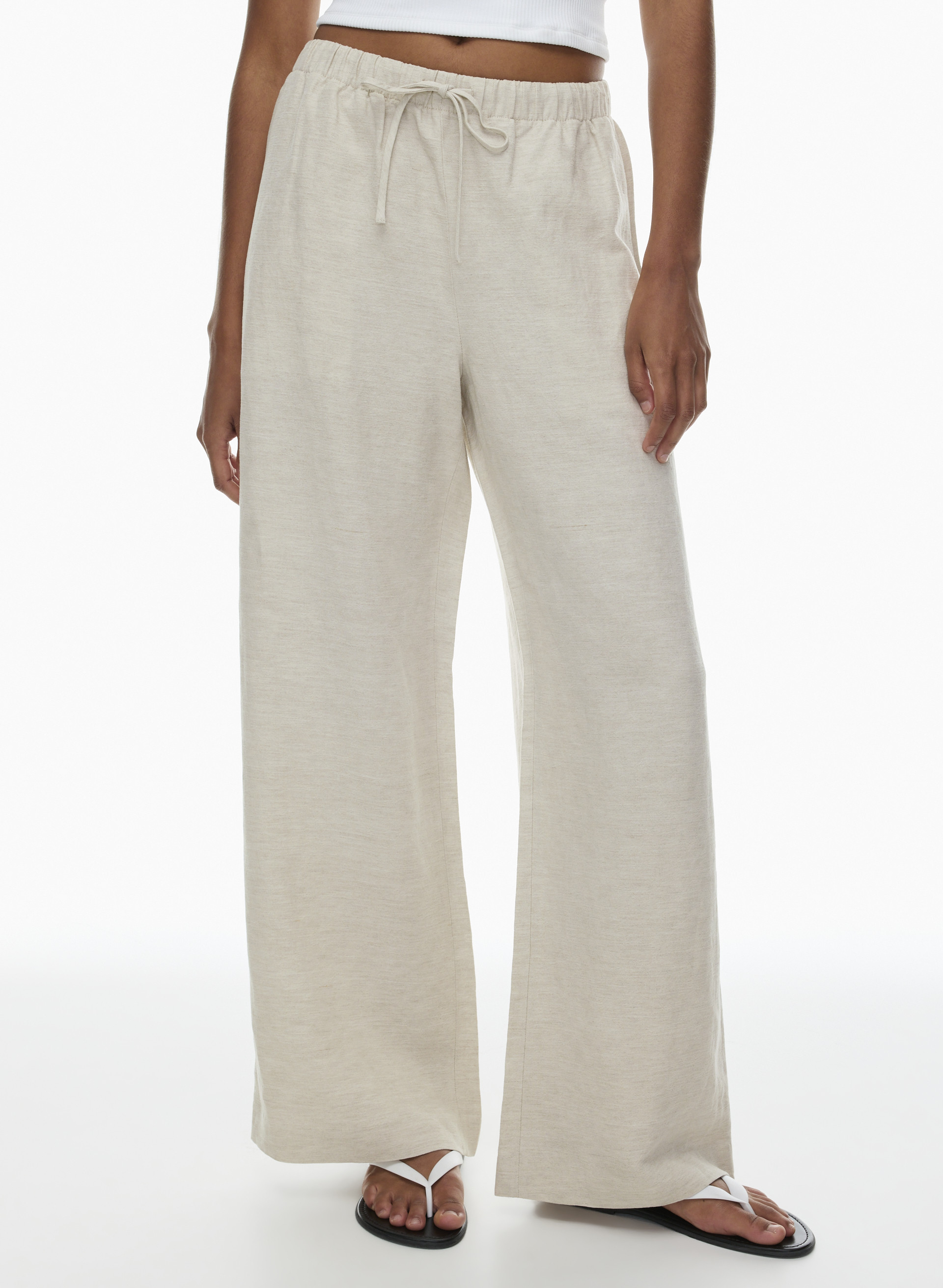 LODGE LINEN PANT | Aritzia