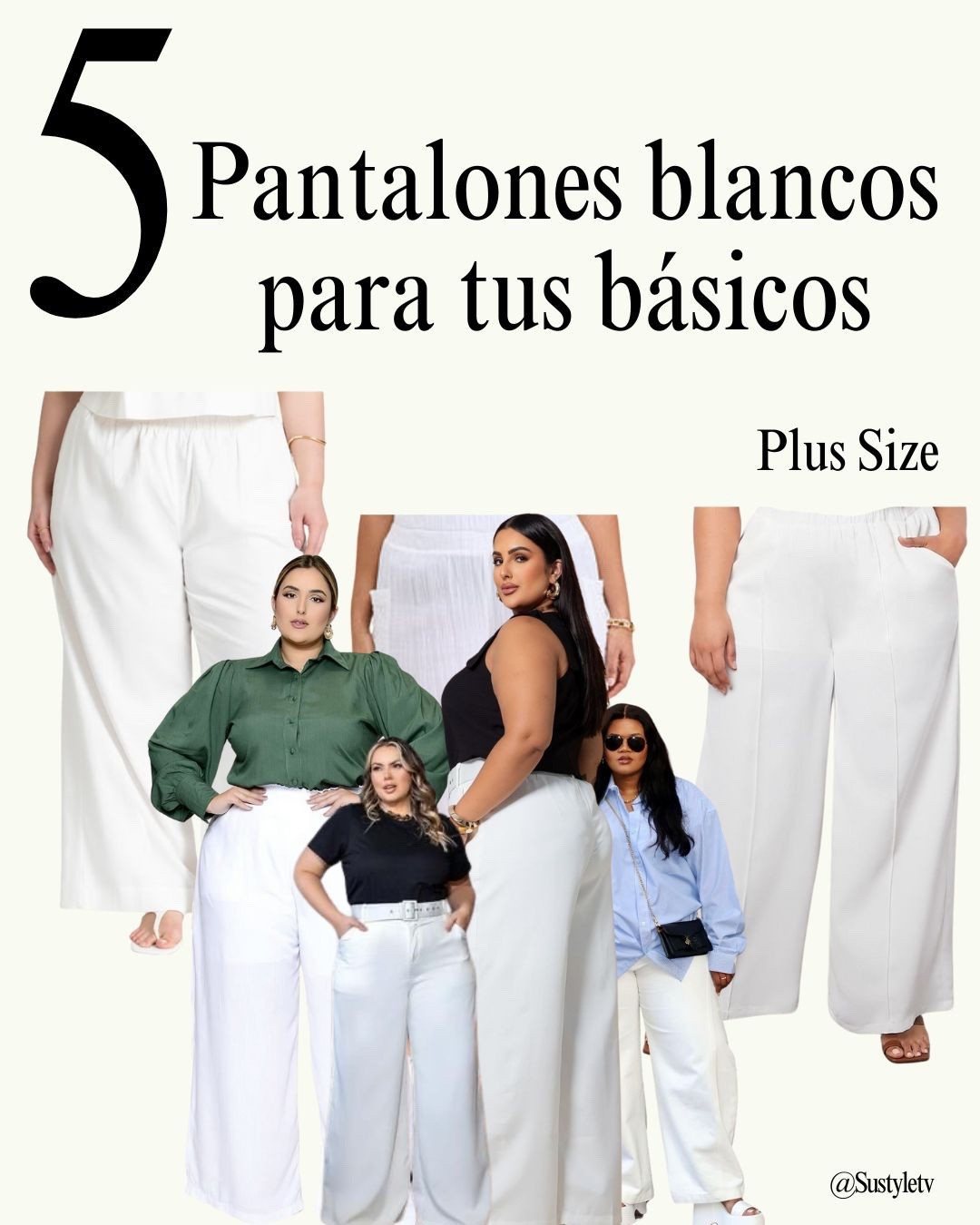 Pantalones blancos para tus básicos

#LTKPlusSize #LTKSeasonal #LTKActive