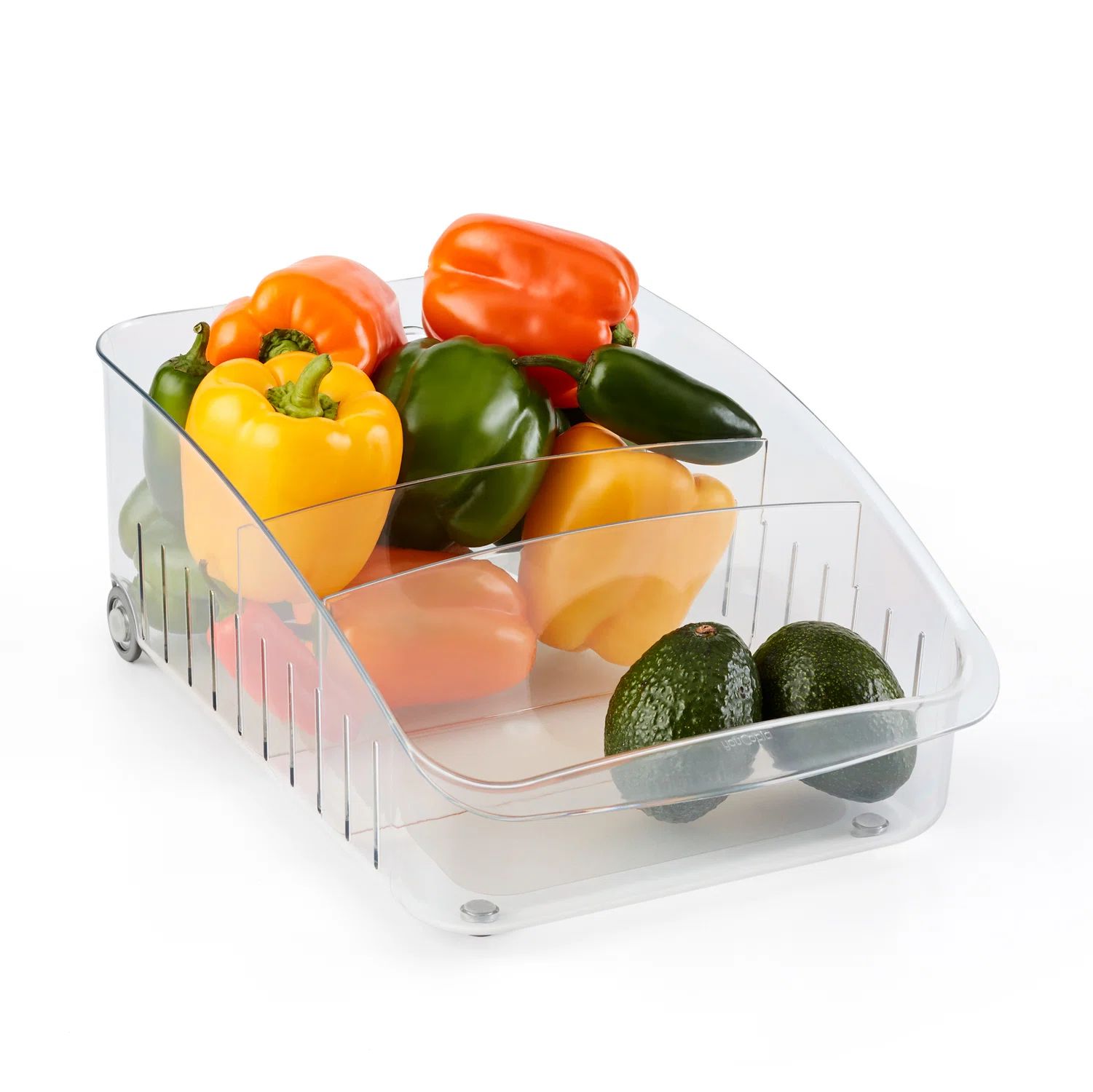 YouCopia® RollOut™ Fridge Drawer, 10", Rolling Fridge Organizer with Adjustable Dividers | Wayfair North America