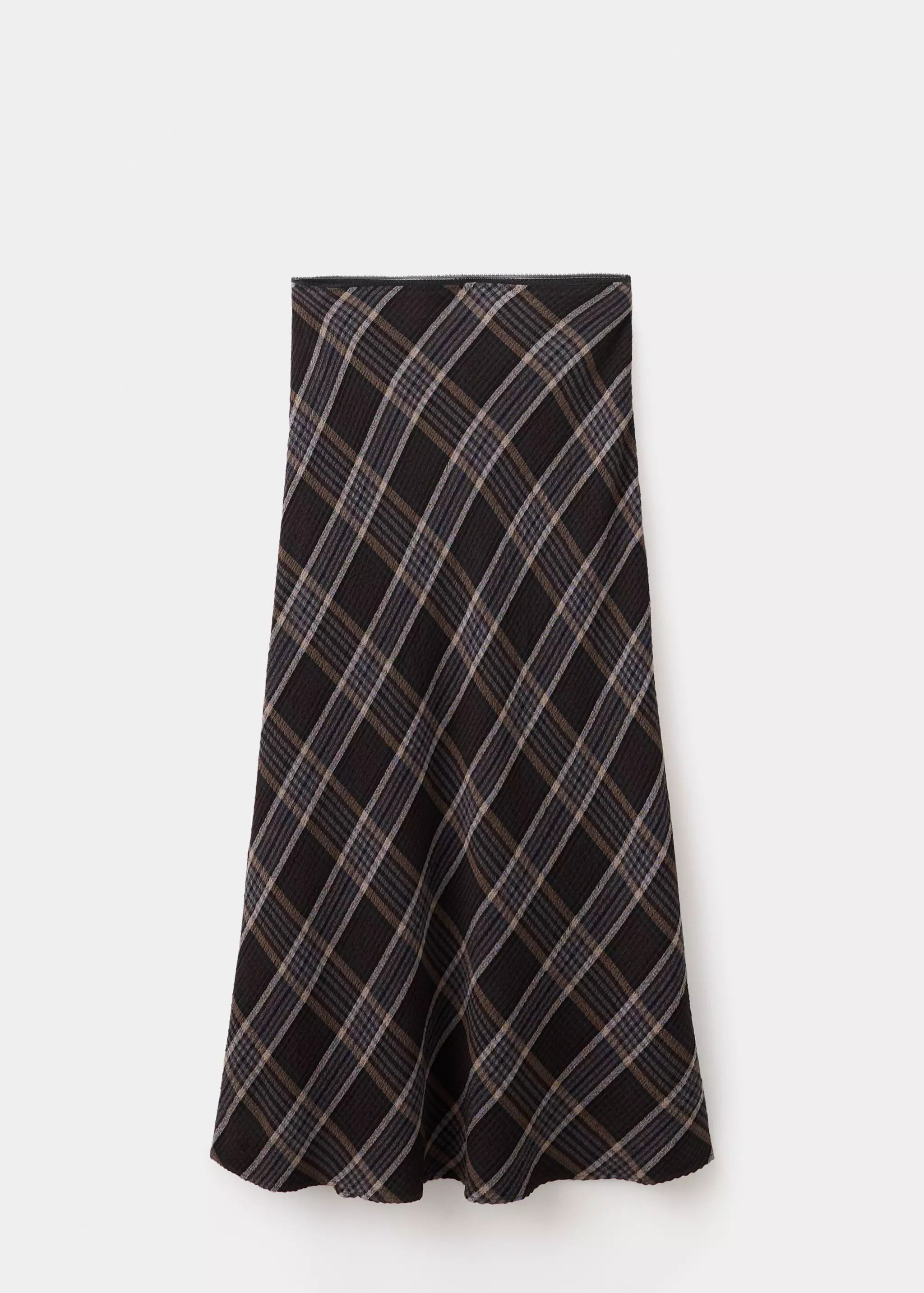 Checked midi skirt | MANGO (UK)