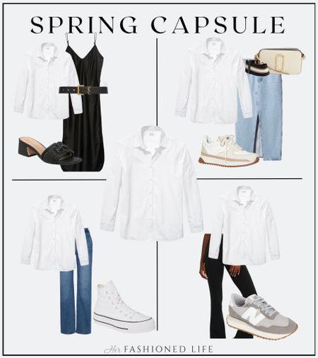 Spring Capsule 

White Button Down Edition 

#LTKsalealert #LTKunder100 #LTKstyletip