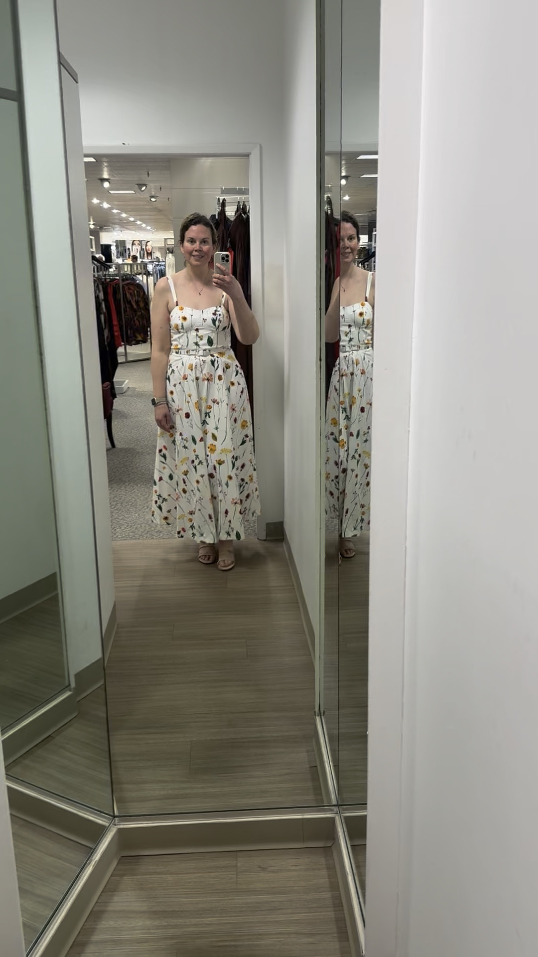 Looking for the perfect last minute Easter dress or maybe already looking for what to wear to Mother’s Day brunch? This dress has a smocked back and is just so lovely. Toss a cardigan over your shoulders and it would be the perfect late spring and summer office outfit  

#LTKMidsize #LTKWorkwear #LTKStyleTip