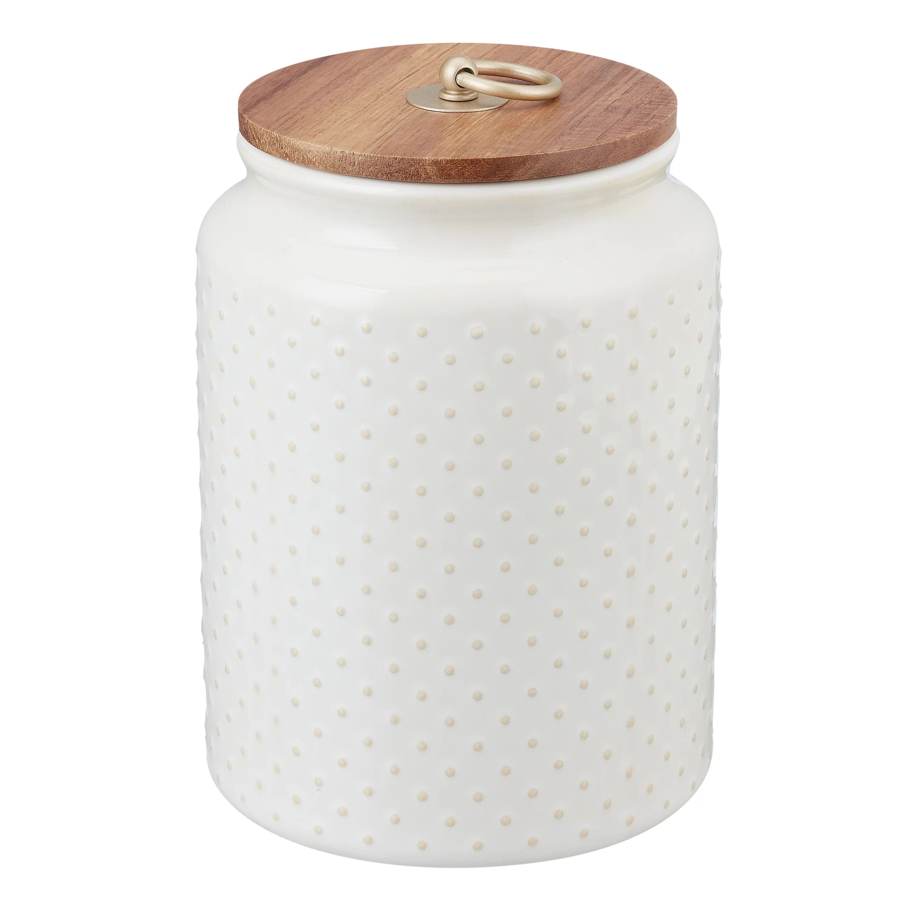 Better Homes & Gardens Ceramic Medium Dot Hobnail Canister | Walmart (US)