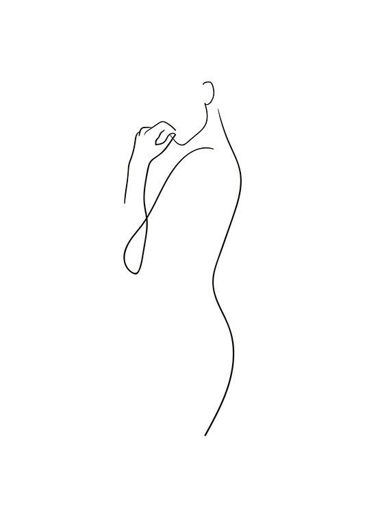 Curve Line Art Print | Desenio