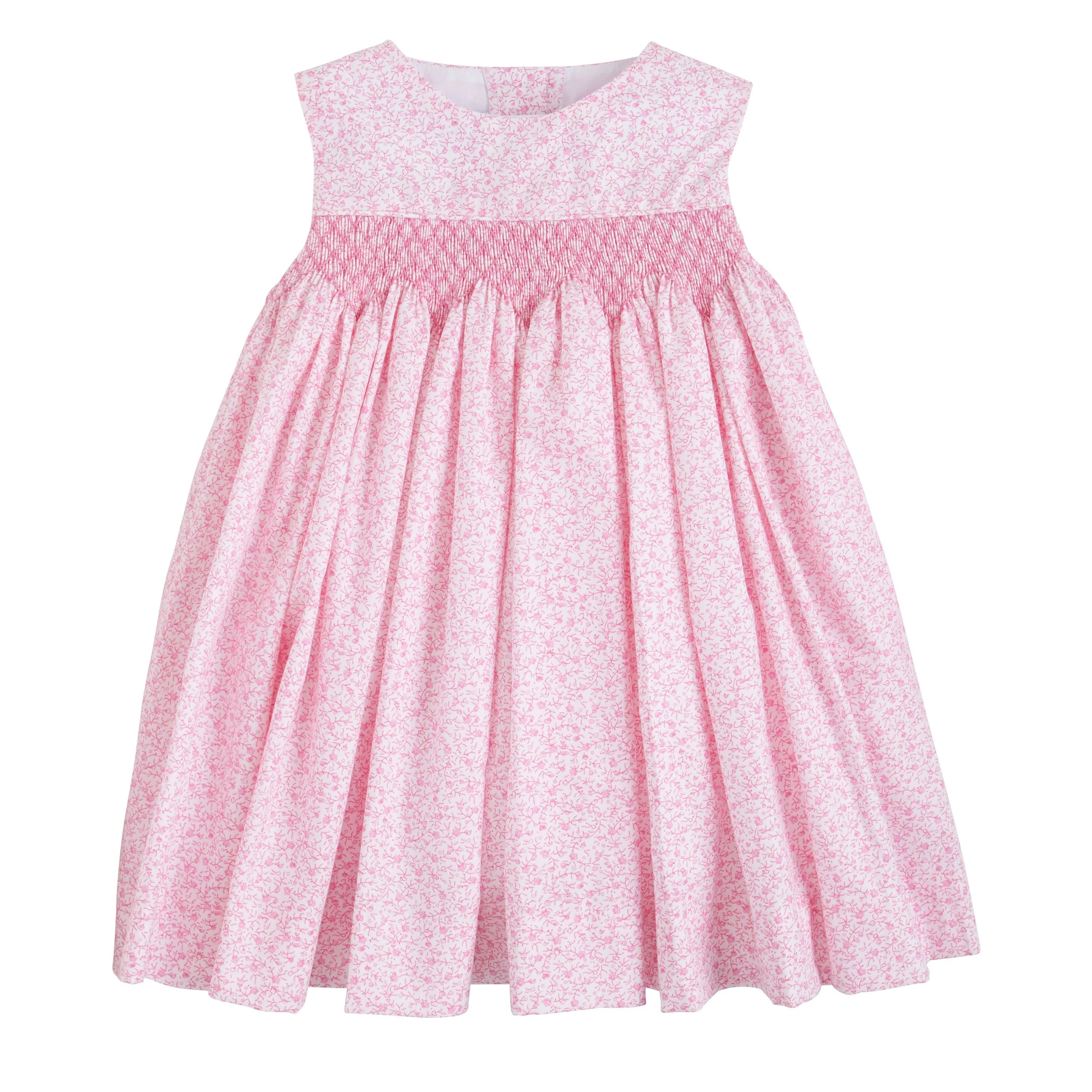 Little English Simply Smocked Dress- Pink Vinings | JoJo Mommy