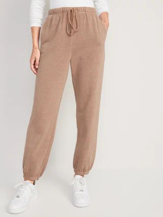 Extra High-Waisted Specially-Dyed Fleece Classic Sweatpants for Women | Old Navy (US)