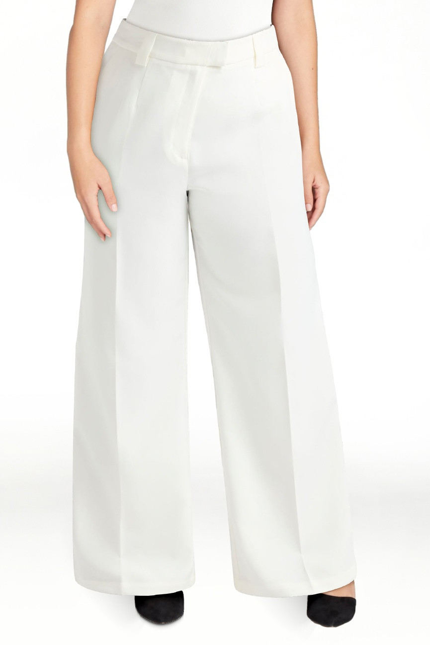 Scoop Women’s and Women's Plus Ultimate Crepe Wide Leg Trousers, 32.5" Inseam, Sizes 0-28W | Walmart (US)
