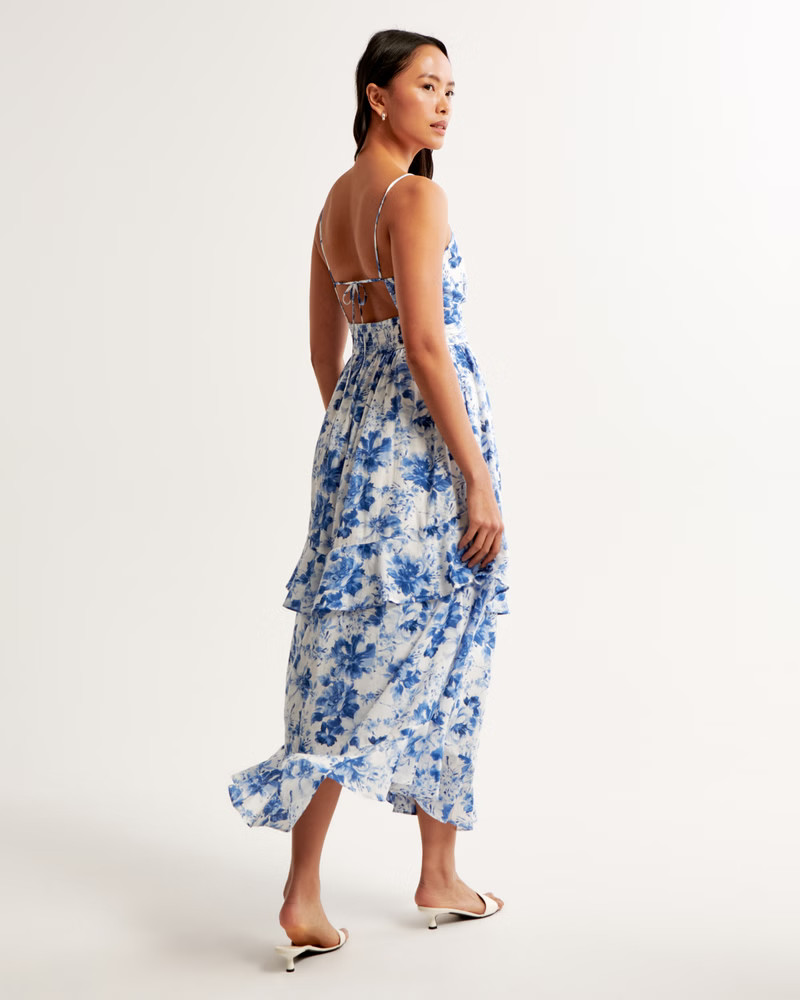 Women's Tiered Ruffle Maxi Dress | Women's Dresses & Jumpsuits | Abercrombie.com | Abercrombie & Fitch (US)