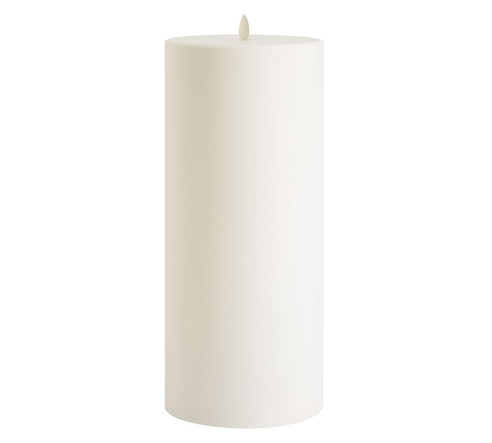 Premium Flickering Flameless Outdoor Pillar Candle | Pottery Barn (US)