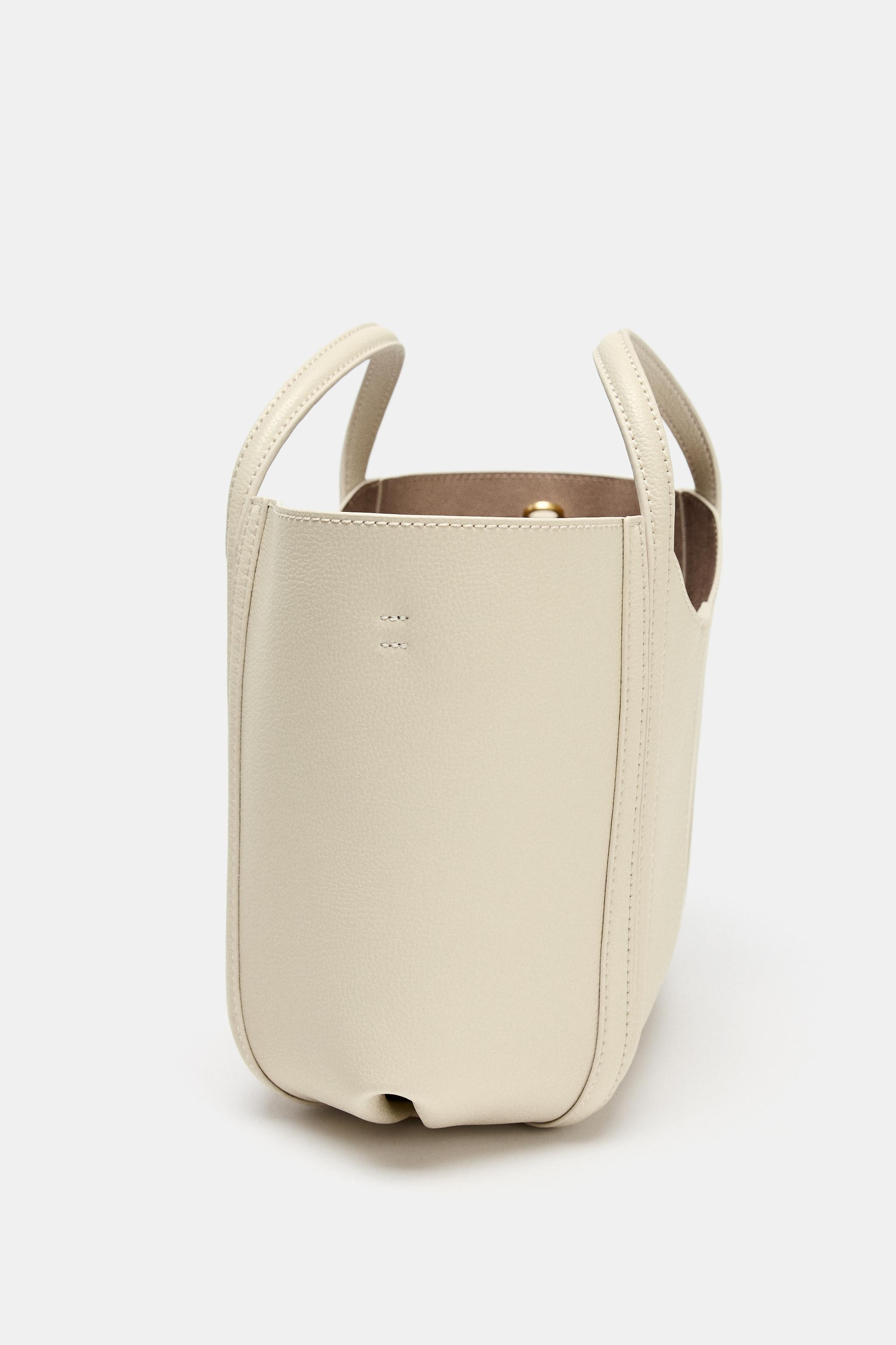 MINI CITY BAG WITH TOPSTITCHING | Zara AU