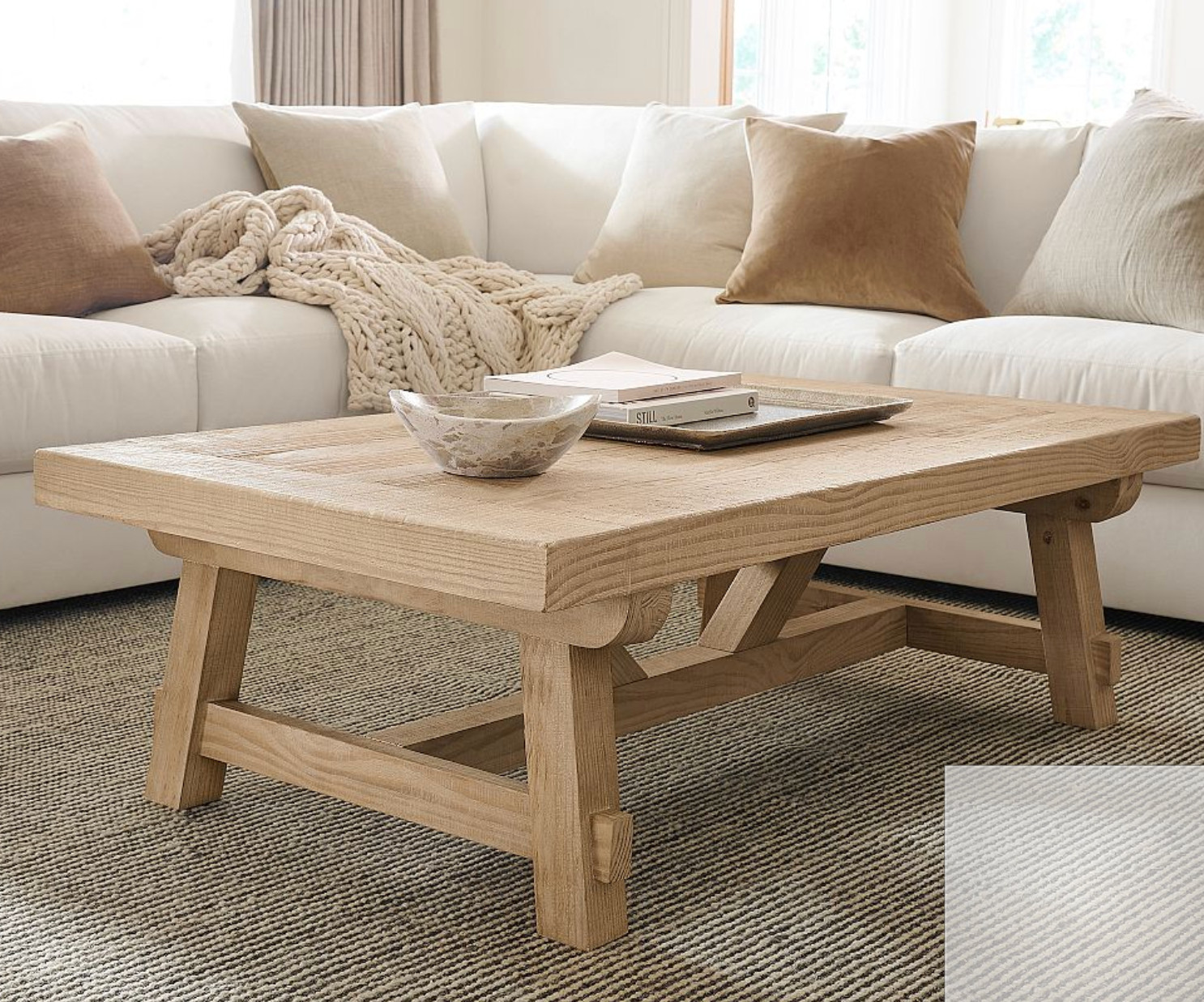 Farmhouse Trestle Rectangular Coffee Table 

 #LTKHome