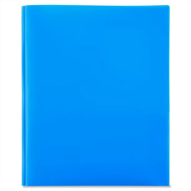 Pen+Gear 3-Prong Poly Folder, Blue | Walmart (US)