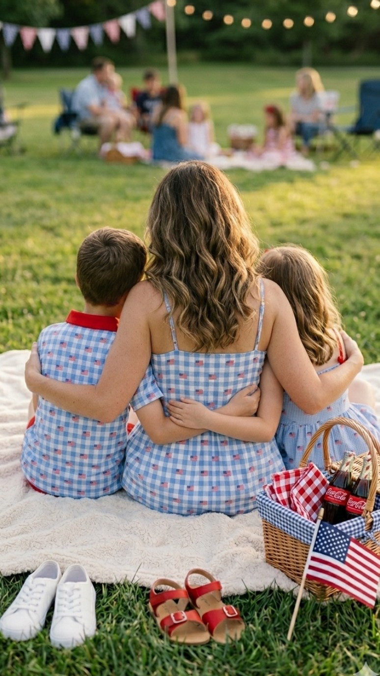 Patriotic matching outfits for mom and kids // sibling 4th of July outfits // patriotic picnic outfit //

#LTKootd #LTKKids #LTKBaby