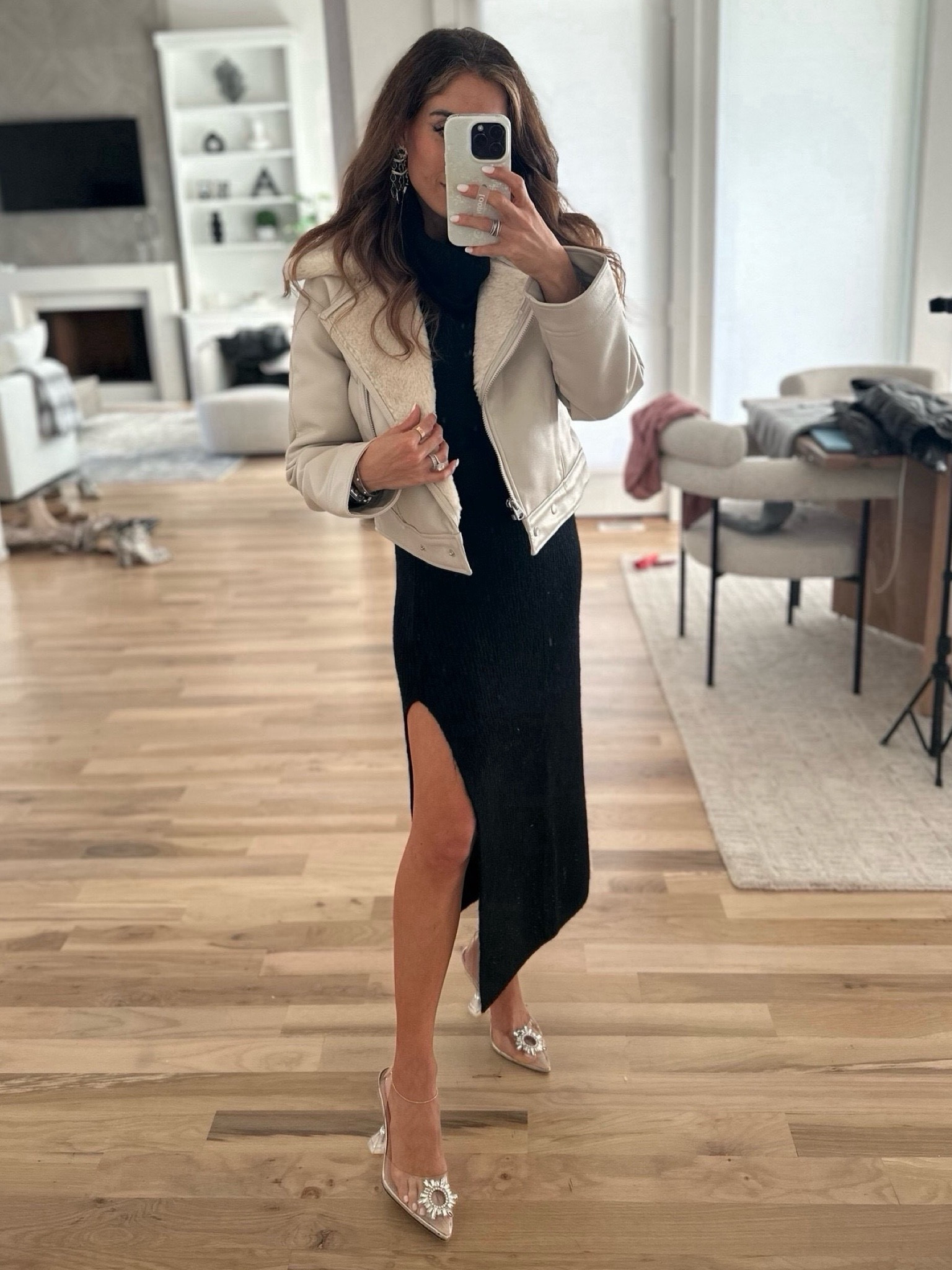 Biker shorts jacket for winter holiday parties size xxs on sale black sweater dress clear heels 

#LTKsalealert #LTKfindsunder100 #LTKfindsunder50