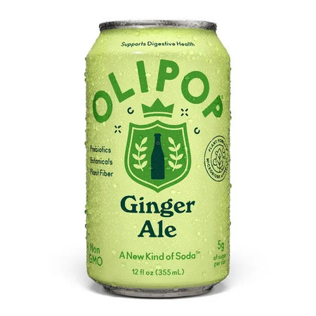 OLIPOP Prebiotic Soda, Ginger Ale, 12 fl oz, Pantry Packs | Walmart (US)