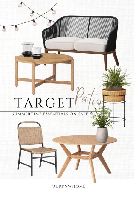 Patio favorites on sale at Target 🎯

Outdoor dining table, patio dining chairs, patio furniture, patio sofa, patio loveseat, bistro lights, string lights, cafe lights, patio lighting, outdoor lights, outdoor candles holders, planter, plant stand, plant holder, faux plants, outdoor coffee table, black and white patio, modern patio, deck furniture, front porch furniture, outdoor spaces, Target home, Target patio

#LTKhome #LTKsalealert #LTKxTarget