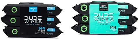 DUDE Wipes Flushable Wipes Dispenser, Unscented & Mint Chill Combo, Wet Wipes with Vitamin-E & Al... | Amazon (US)