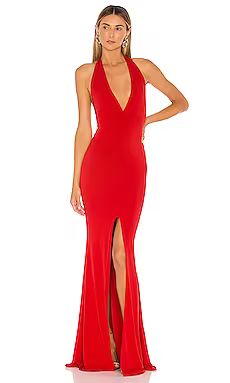 Nookie Illegal Halter Gown in Red from Revolve.com | Revolve Clothing (Global)