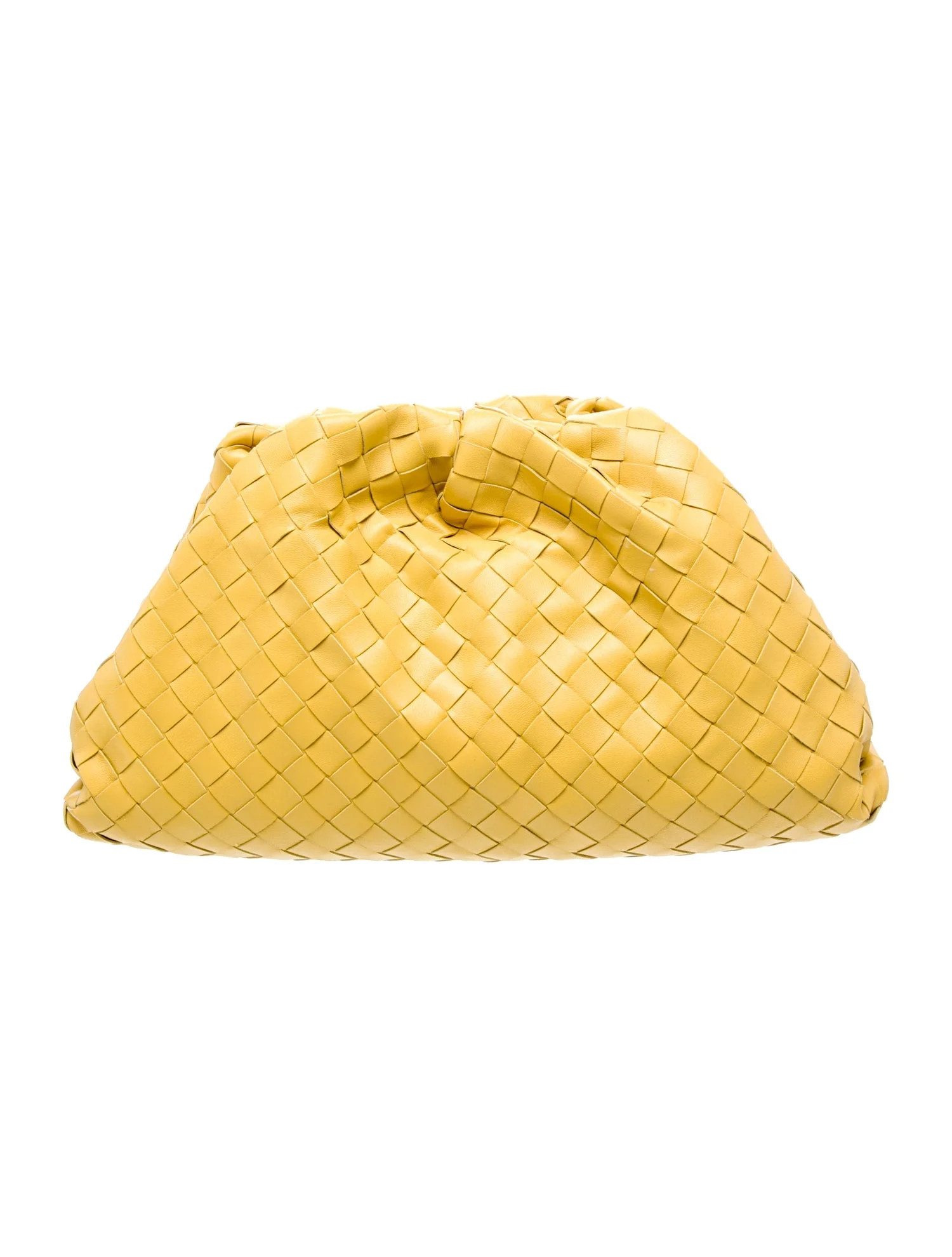 Bottega Veneta Intrecciato The Pouch - Yellow Clutches, Handbags - BOT353988 | The RealReal | The RealReal