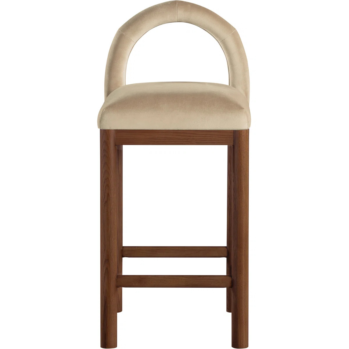 Conrad Letcher Velvet Counter Stool | Wayfair North America